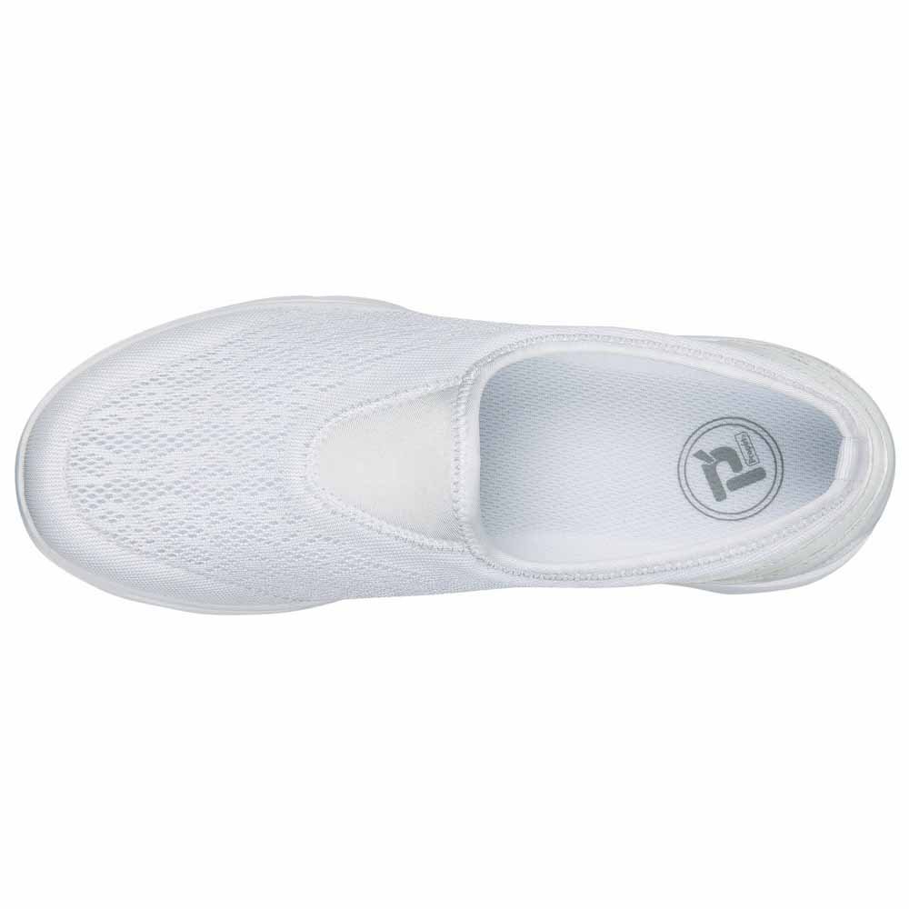 Propét Women TravelActiv Slip-On Sneaker, White, 9.5 Narrow