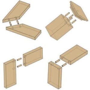 AUTOTOOLHOME Dowel and Tenon Center Transfer Plugs Point 1/4", 5/16", 3/8" and 1/2" Set of 8