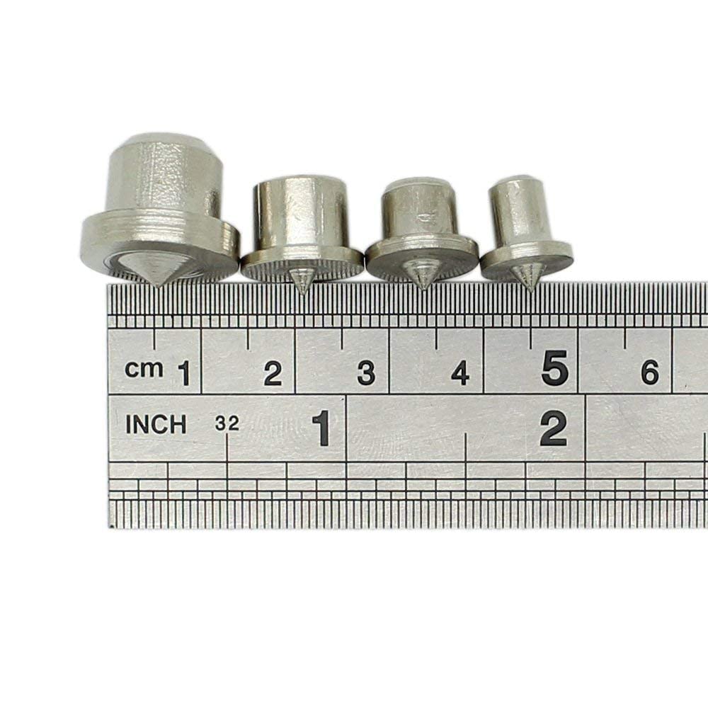 AUTOTOOLHOME Dowel and Tenon Center Transfer Plugs Point 1/4", 5/16", 3/8" and 1/2" Set of 8