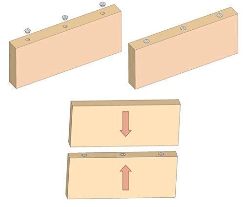 AUTOTOOLHOME Dowel and Tenon Center Transfer Plugs Point 1/4", 5/16", 3/8" and 1/2" Set of 8