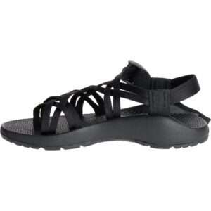 chaco womens zx/2 classic, with toe loop, outdoor sandal, black 6 w