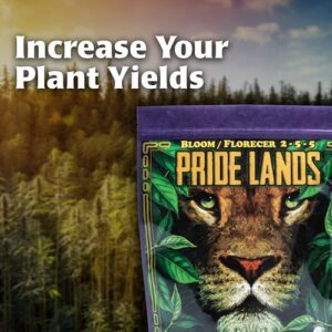 Pride Lands Premium Organic Bloom Fertilizer with NO Fillers, Bigger Buds and Flowers, Brighter Plants with Our Complete Bloom Nutrients, Recharge Soil and Boost Growth with Optimal Blend of NPK, 5 lb