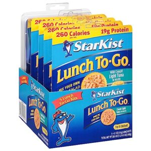 starkist lunch to-go chunk light mix your own tuna salad - (pack of 5)