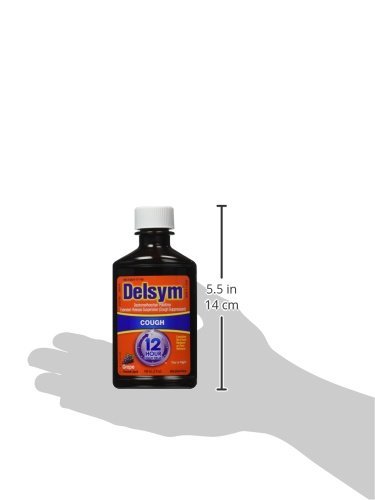 Delsym Adult 12 Hr Cough Relief Liquid, Grape, 5oz