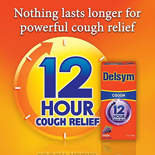 Delsym Adult 12 Hr Cough Relief Liquid, Grape, 5oz