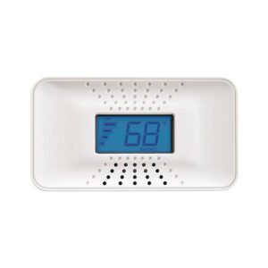first alert co710 carbon monoxide detector with 10-year battery and digital temperature display , white