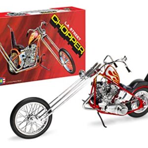 Revell 17326 L.A. Street Chopper 1:8 Scale 107-Piece Skill Level 5 Model Motorcycle Bike Building Kit,White