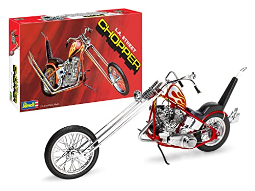 Revell 17326 L.A. Street Chopper 1:8 Scale 107-Piece Skill Level 5 Model Motorcycle Bike Building Kit,White