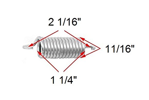 2-1/4" [12 Turn] Replacement Furniture Springs Sofa Bed/Daybed/Rollaway Bed/Trundle - Set of 6