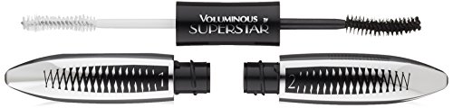 L'Oreal Paris Cosmetics Voluminous Superstar Mascara, Washable, Blackest Black, 0.41 Fl. Oz, 1 Count