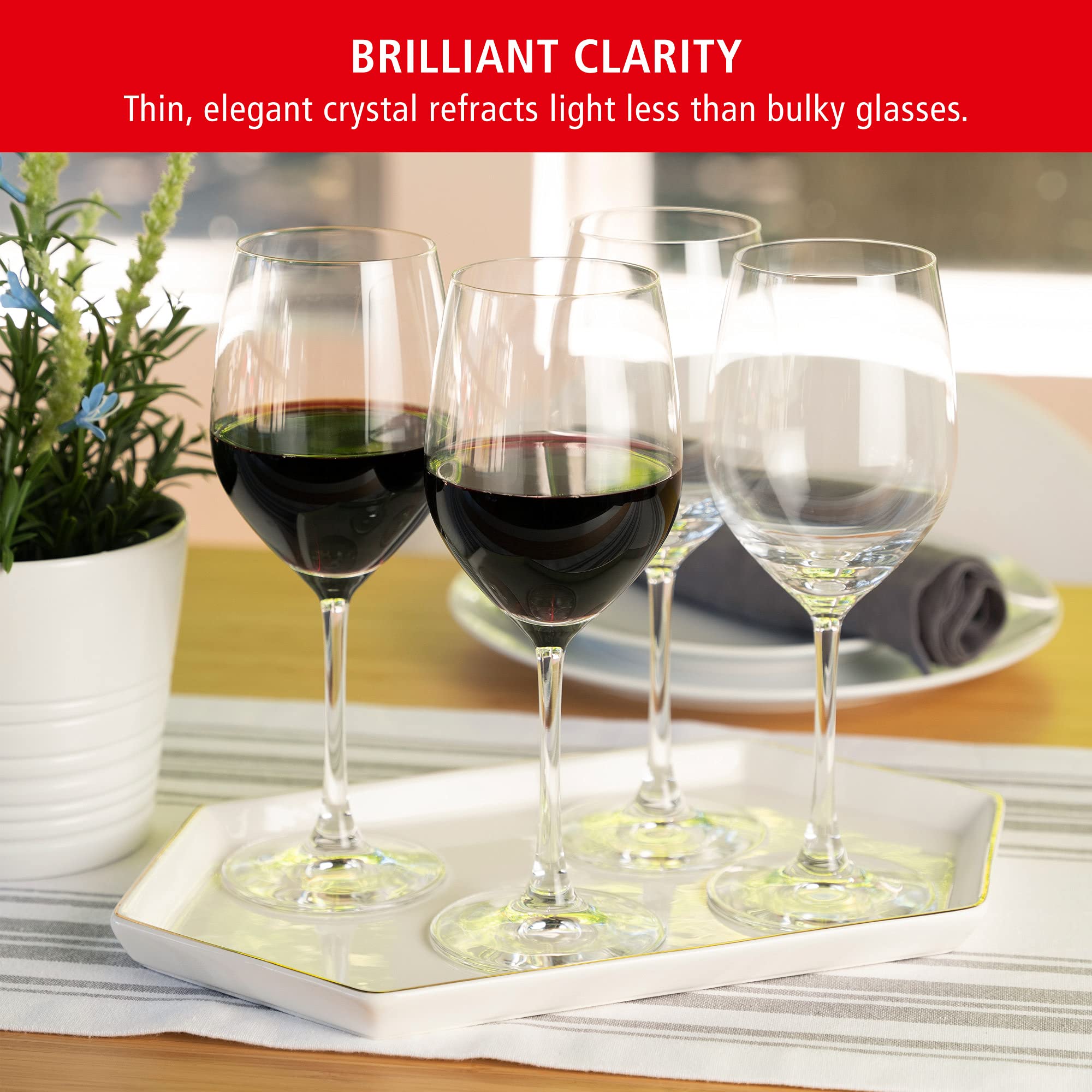 Spiegelau Vino Grande Red Wine Glasses (Set of 4), Clear