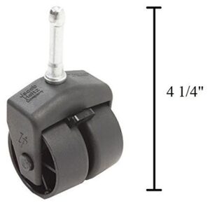 Leggett & Platt Replacement Wheels / Casters with Socket Sleeves - Set of 4