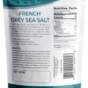 Viva Doria Sel Gris French Light Grey Sea Salt, 1.5 lb (24 oz)