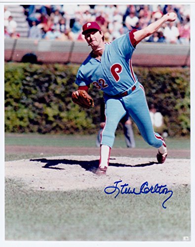 Kirkland Steve Carlton 8 X 10 Autograph Photo on Glossy Photo Paper