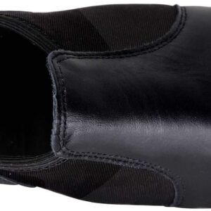 Linodes (Tent Leather Upper Jazz Shoe Slip-on for Women and Men's Dance Shoes Black 8M