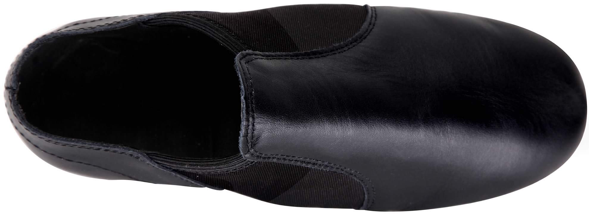 Linodes (Tent Leather Upper Jazz Shoe Slip-on for Women and Men's Dance Shoes Black 8M