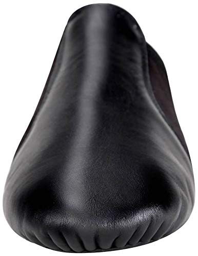 Linodes (Tent Leather Upper Jazz Shoe Slip-on for Women and Men's Dance Shoes Black 8M