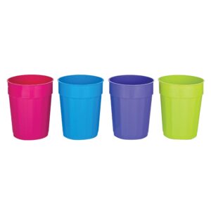 b & r plastics inc fc22-4-24 cups 22 oz set of 4 plastic, colors may vary