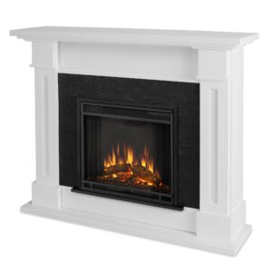 real flame 6030e-w 6030e kipling electric fireplace, medium, white