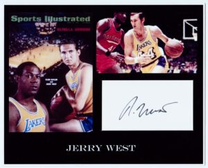 kirkland jerry west 8 x 10 autograph photo on glossy photo paper