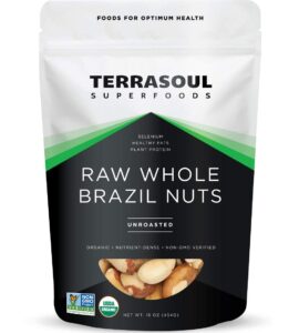 terrasoul superfoods organic brazil nuts, 1 lb - raw | unsalted | rich in selenium