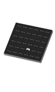 foam ring inserts in black 7.75 l x 6.75 w x 0.875 h inches - pack of 10