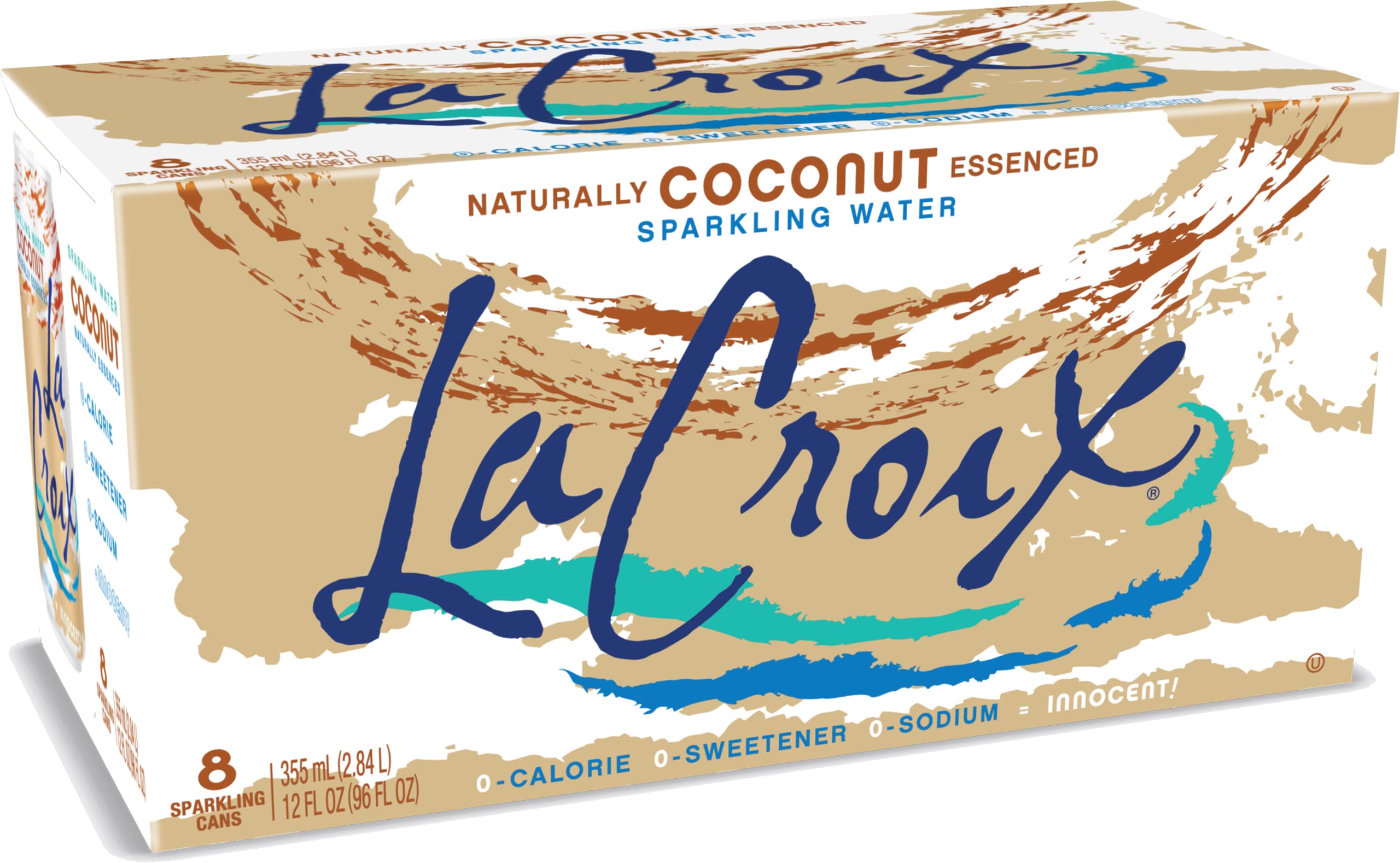 LaCroix Sparkling Water, Coconut, 12 Fl Oz (pack of 8)