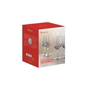 Spiegelau Profi Tasting Glass-Set of 4, 15.2x15.2x18.8 cm, Transparent, 4 Count