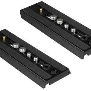 Set of 2 Replacement Quick Release Plate for The Manfrotto MVH502AH, 504HD, MVK502AM, MVH502A,546BK-1, 504HD,546BK, 504HD,535K, 504HD,536K, 504HD,546GBK …