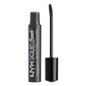 nyx professional makeup liquid suede cream lipstick - stone fox (deep grey with blue undertone)