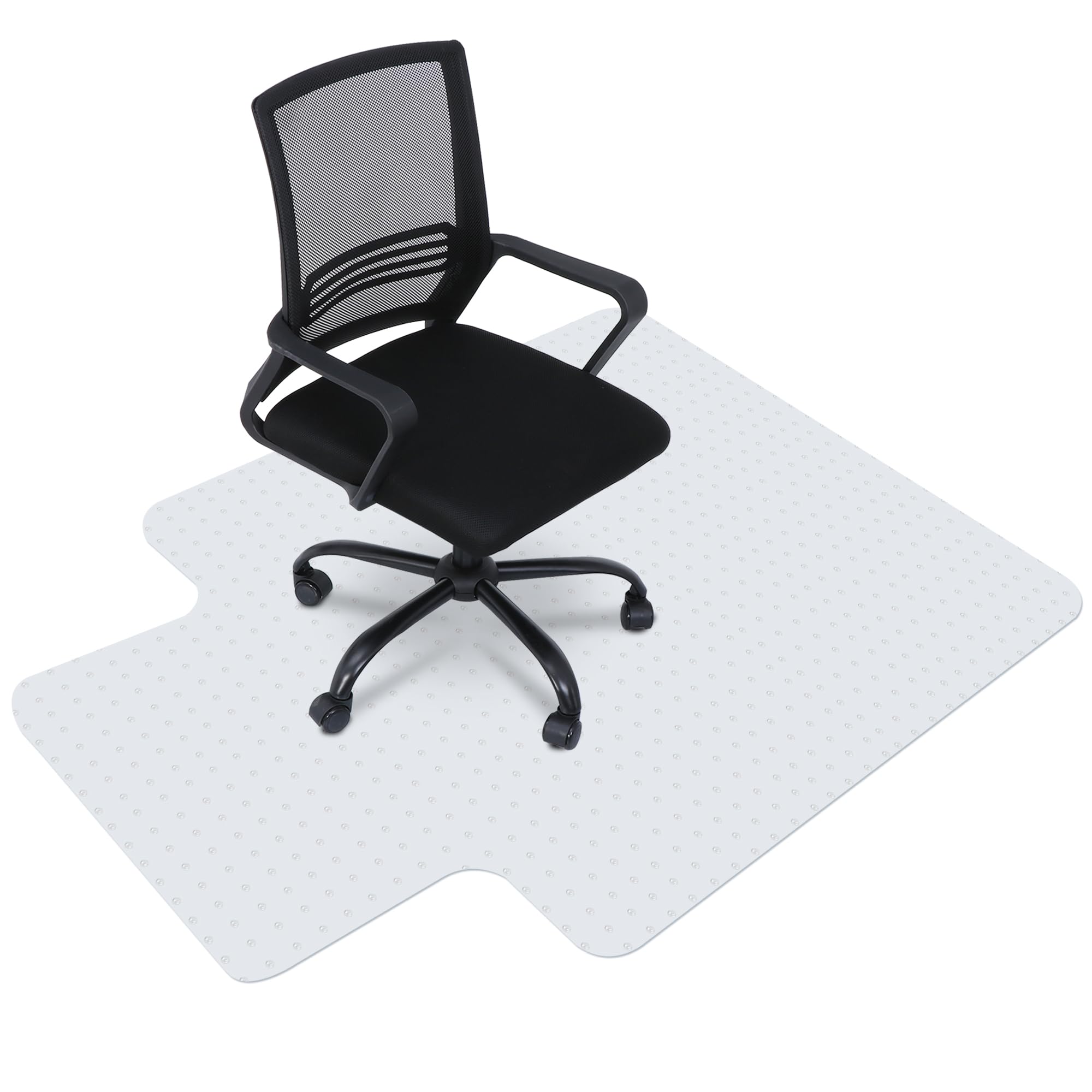 Nova Microdermabrasion Office Chair Mat for Carpet Computer Chair Mat Desk Chair Mat for Carpeted Floors Anti-Slip Floor Protector for Home Office (Carpet Mat with Lip, 48"x36")