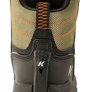 Korkers Greenback Wading Boots - Packed with The Essentials - Includes Interchangeable Kling-On & Studded Kling-On Soles - Size 8