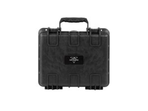 monoprice weatherproof/shockproof hard case - ip67, customizable foam, 13" x 12" x 6", black - pure outdoor collection