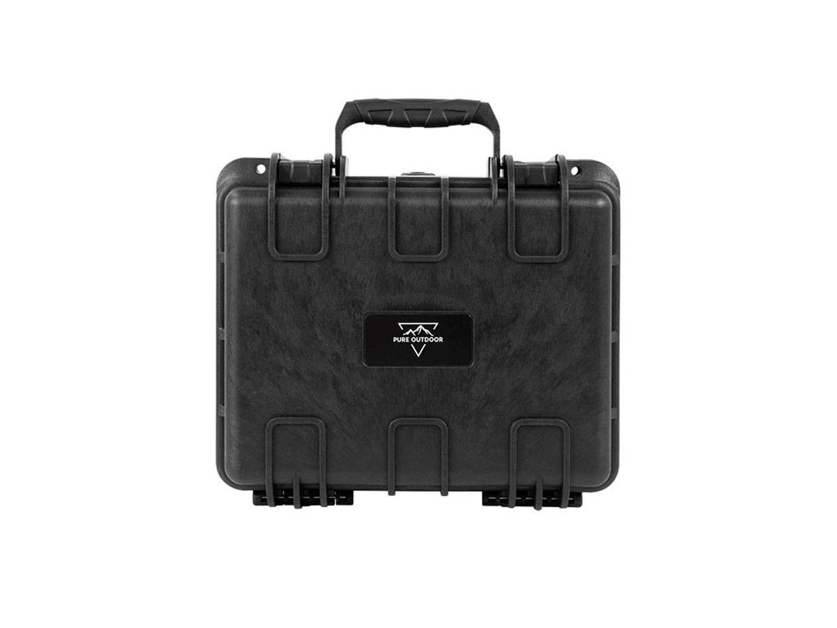 Monoprice Weatherproof/Shockproof Hard Case - IP67, Customizable Foam, 13" x 12" x 6", Black - Pure Outdoor Collection