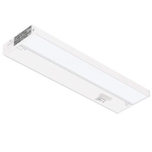 getinlight 3 color levels dimmable led under cabinet lighting with etl listed, 12-inch, warm white (2700k), soft white (3000k), bright white (4000k), white finished, in-0210-1