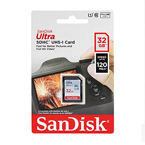 Sandisk 32GB SD Class 10 SDHC Flash 48MB/s Memory Card, FBA_118882