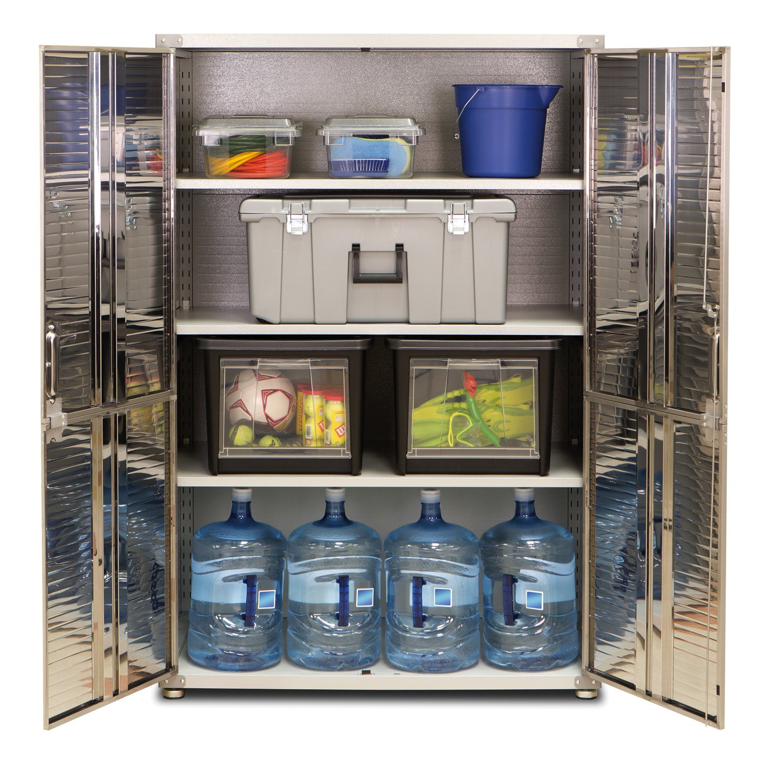 Ultra HD Mega Storage Cabinet - Stainless Steel