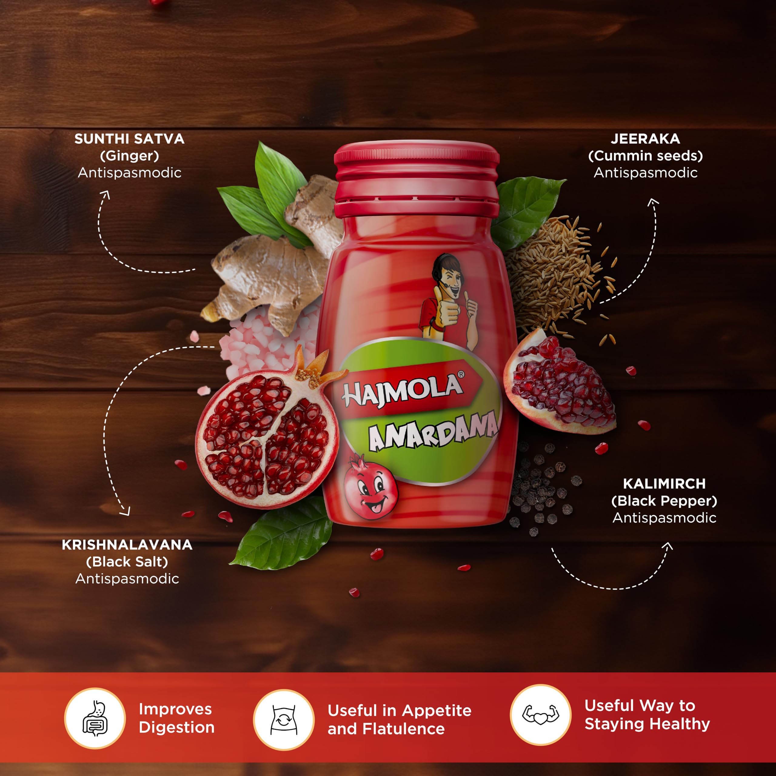 Dabur Hajmola Tablet - 120 Tablet (Anardana)