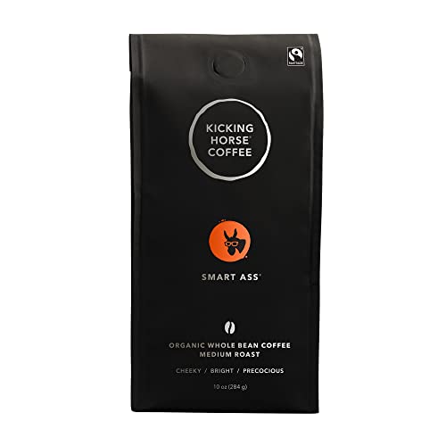 Kicking Horse Coffee, Smart Ass, Medium Roast, Whole Bean, 10 oz