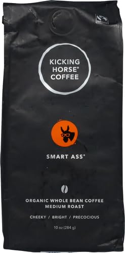 Kicking Horse Coffee, Smart Ass, Medium Roast, Whole Bean, 10 oz