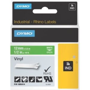 dymo 1805414 color coded label white 0n green thermal 0.50 w x 18.04 l consumer electronics