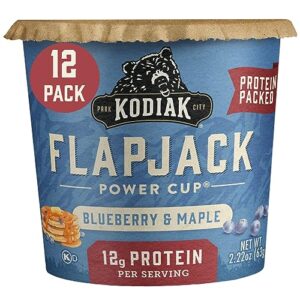 kodiak cakes pancake on the go, blueberry and maple, 2.16 ounce (pack of 12)