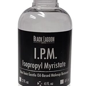 IPM Isopropyl Myristate 4 Oz - Professional Makeup and Adhesive Remover - Removes Pros-aide and PAX Paint - Makeup Thinner and Airbrush Makeup Thinner