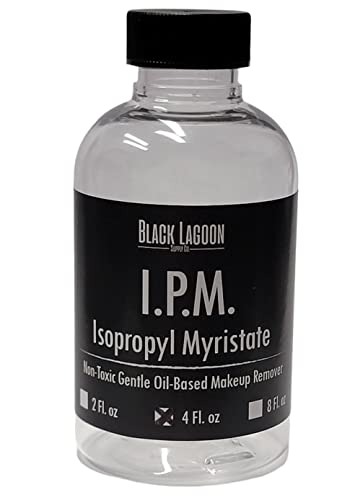 IPM Isopropyl Myristate 4 Oz - Professional Makeup and Adhesive Remover - Removes Pros-aide and PAX Paint - Makeup Thinner and Airbrush Makeup Thinner