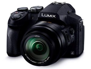 panasonic lumix dmc-fz300k 12.1 megapixel, 1/2.3-inch sensor, 4k video, splash & dustproof body, leica dc lens 24x f2.8 zoom (black) - international version (no warranty)
