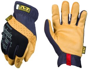 mechanix wear: material4x fastfit work gloves (medium, brown/black)