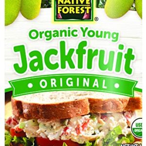 Native Forest Organic Young Jackfruit – Great Meatless Alternative, Plant Based Meat, Non-GMO Project Verified, USDA Organic – Original, 14 Oz (Pack of 6)