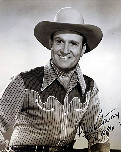 Kirkland Gene Autry 8 X 10 Photo Autograph on Glossy Photo Paper