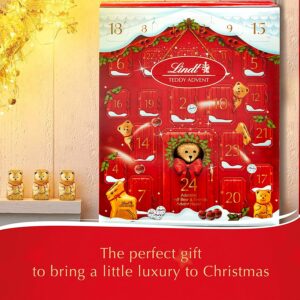 Lindt Bear & Friends Advent Calendar, 24 Fine Milk and White Chocolates, 250g