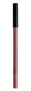 nyx professional makeup slide on lip pencil, lip liner - bedrose (soft nude pink with mauve undertone)